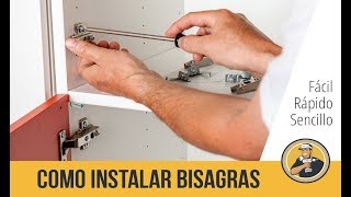 Cómo instalar y regular bisagras de cazoleta