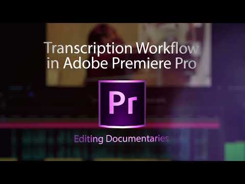 Premiere Interview Transcription Workflow