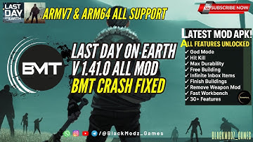 Last Day On Earth v1.41.0 BMT MOD CRASH FIXED Update version #ldoemodmenu #bmtmod #ldoemod
