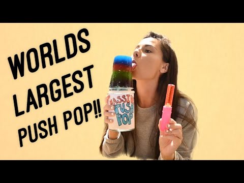 Making THE Biggest Push Pop EVER !! *DIY*