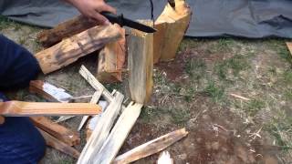 Batoning with Gerber LMF 2