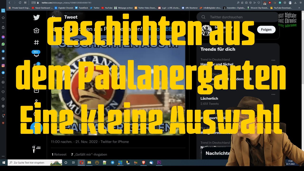 Geschichten aus dem Paulanergarten Eine kleine Auswahl YouTube