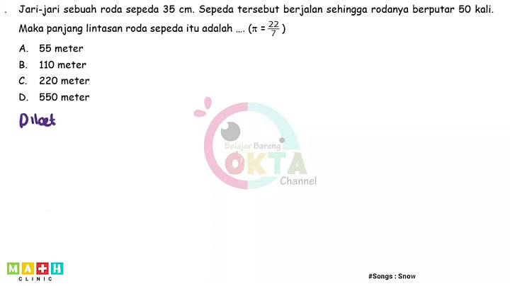 Roda sepeda memiliki jari jari 50 cm berapakah keliling roda tersebut?