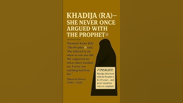 Thumbnail of Khadija (RA) – The First to Believe | A Love Like No Other #motivation #quotes #facts