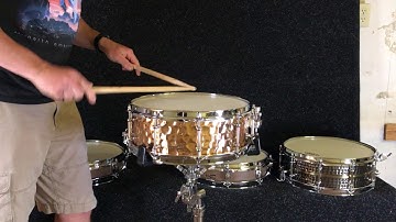 TreeHouse Custom Drums 5x14 Hammered Bronze Snare Drum