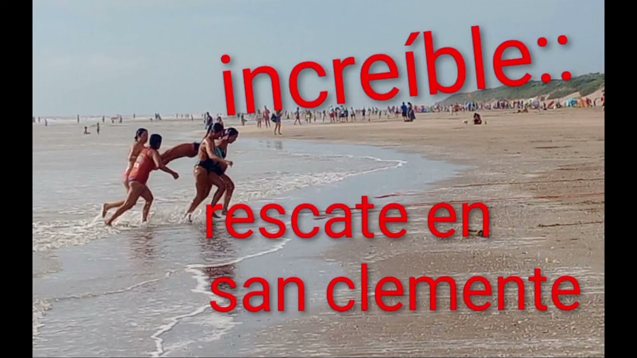 Rescate en san clemente hoy por la mañana