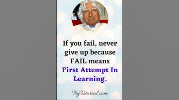 Fail means First "Attempt In Learning"🔥 #shorts #motivation #viralshorts #trending