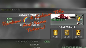 How To Set A Rainbow or Coloured Name & Custom Title On IW4X (MW2) 🌈😁 #tutorial #iw4x #rainbow