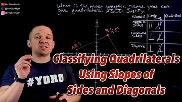 Classifying Quadrilaterals using Slopes of Sides and Diagonals (Properties of Quadrilaterals)