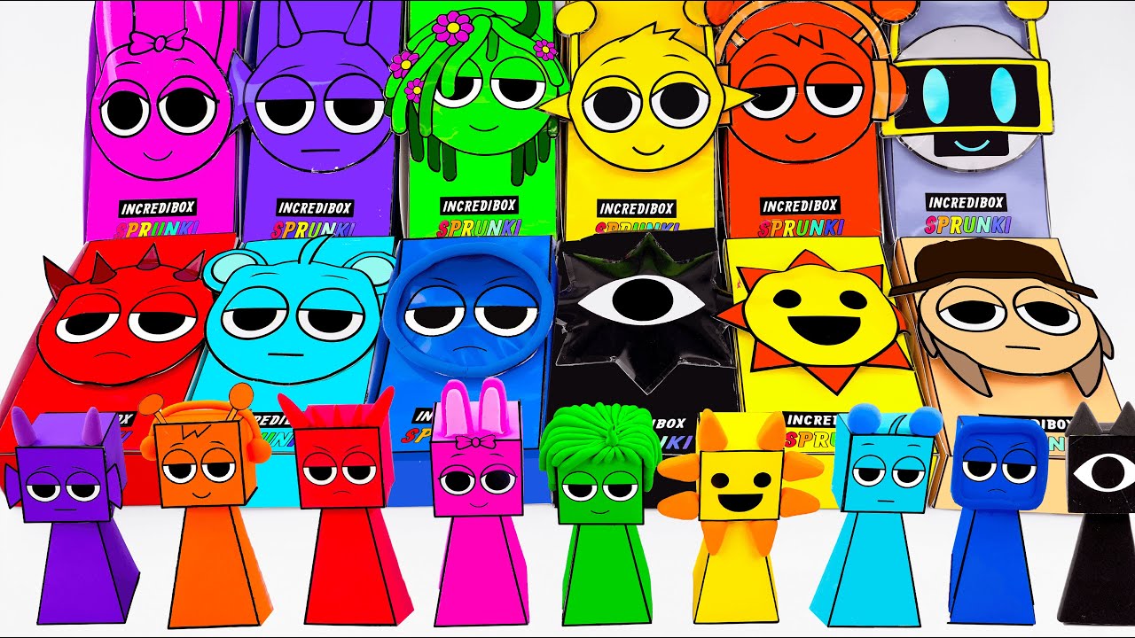 💖Paper DIY💖 Making Incredibox SPRUNKI BLIND BOX Unboxing | How To Make by Mr.Blind Bag ASMR