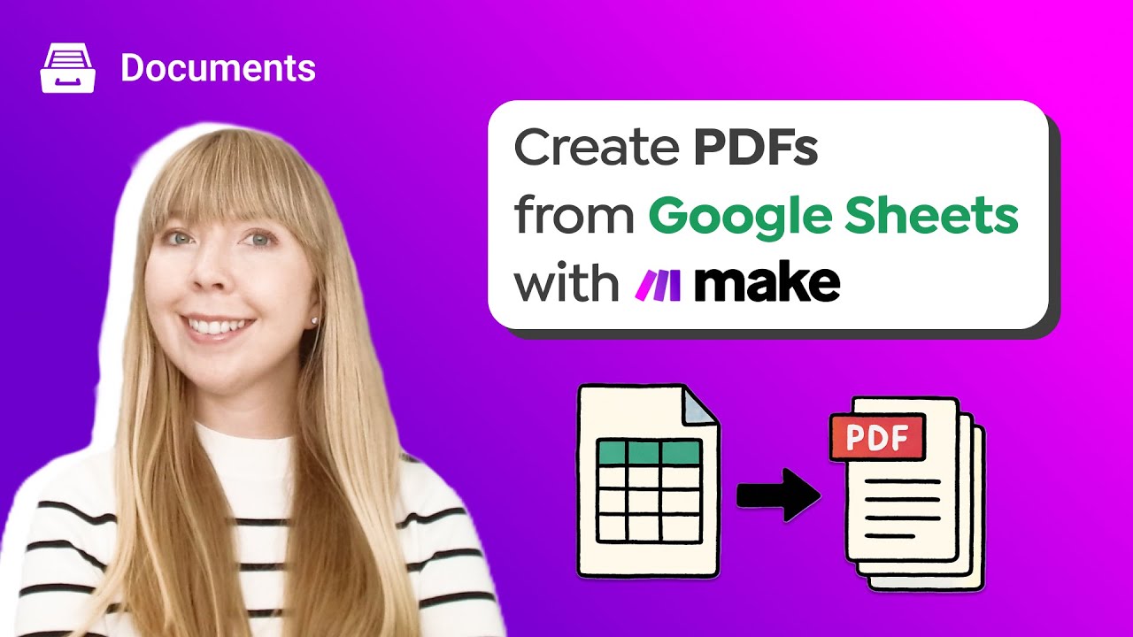 How to create PDF from Google Sheets in Make (classic templating syntax ...