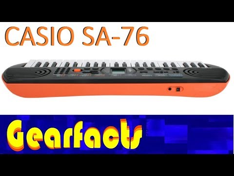 Casio SA-76 demo and review. What you see is what you get :)