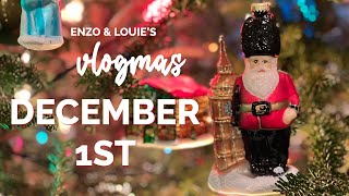 Enzo &amp; Louie&#39;s vlogmas 2021: Day 1 - British Snacks Advent Calendar and Black Friday Mall Crowds!