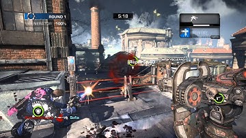 Gears Of War Judgment Overrun - Lots Of Serapedes On Skyline