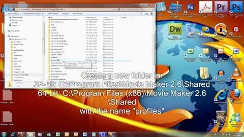 How make an HD video on Windows Movie Maker 2.6 (Windows 7)?