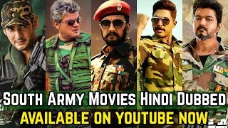 15 Best South Indian Army Movies In Hindi Dubbed List | Vijay, Allu Arjun, Ajith Kumar, Mahesh Babu