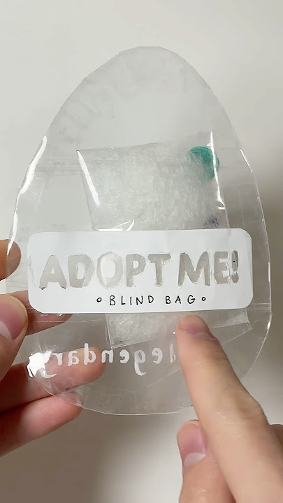 ADOPT ME BLIND BAG but it’s CLEAR… 🐣🧊 #papercraft #diycraft #surprise #mystery