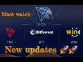 Tron btt wink price prediction and big update  cheapest cryptocurrency  no clickbait 100 profit