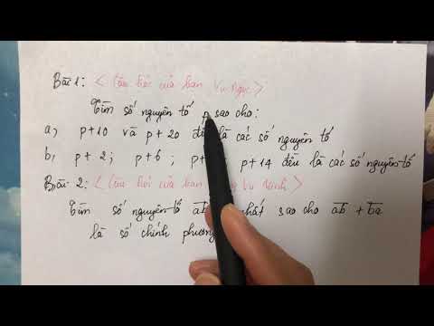 Video Toán nâng cao lớp 6. Tìm số nguyên tố... - YouTube