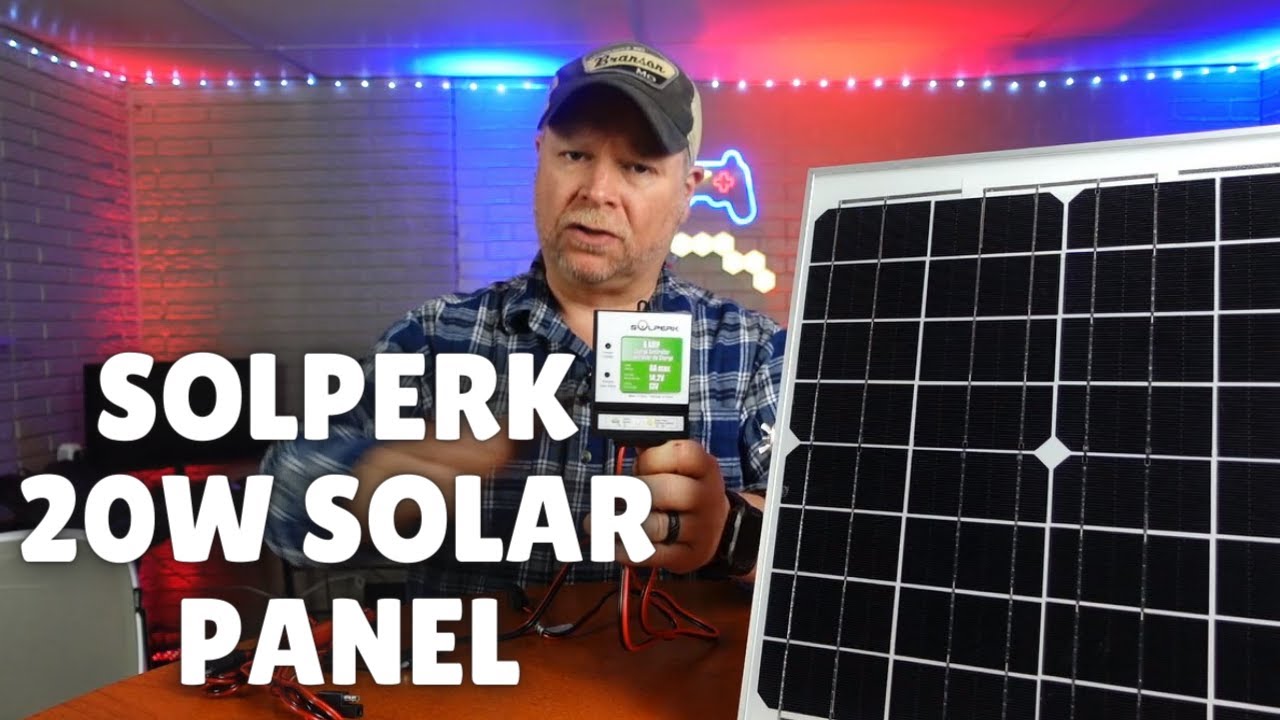 Solperk Solar Panel SOLPERK 20W Solar Panel HOW TO INSTALL - YouTube
