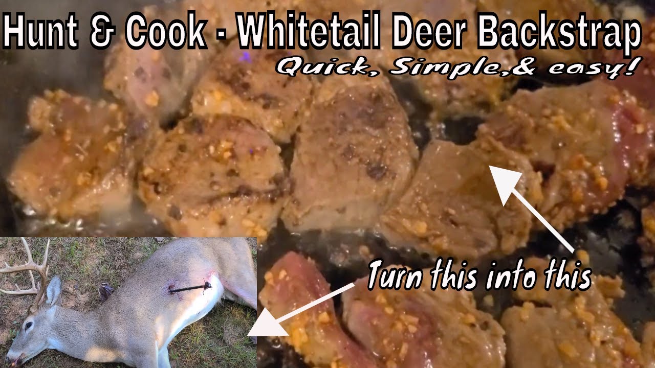 Hunt & Cook - Whitetail Deer Backstrap { Crossbow Hunting - YouTube