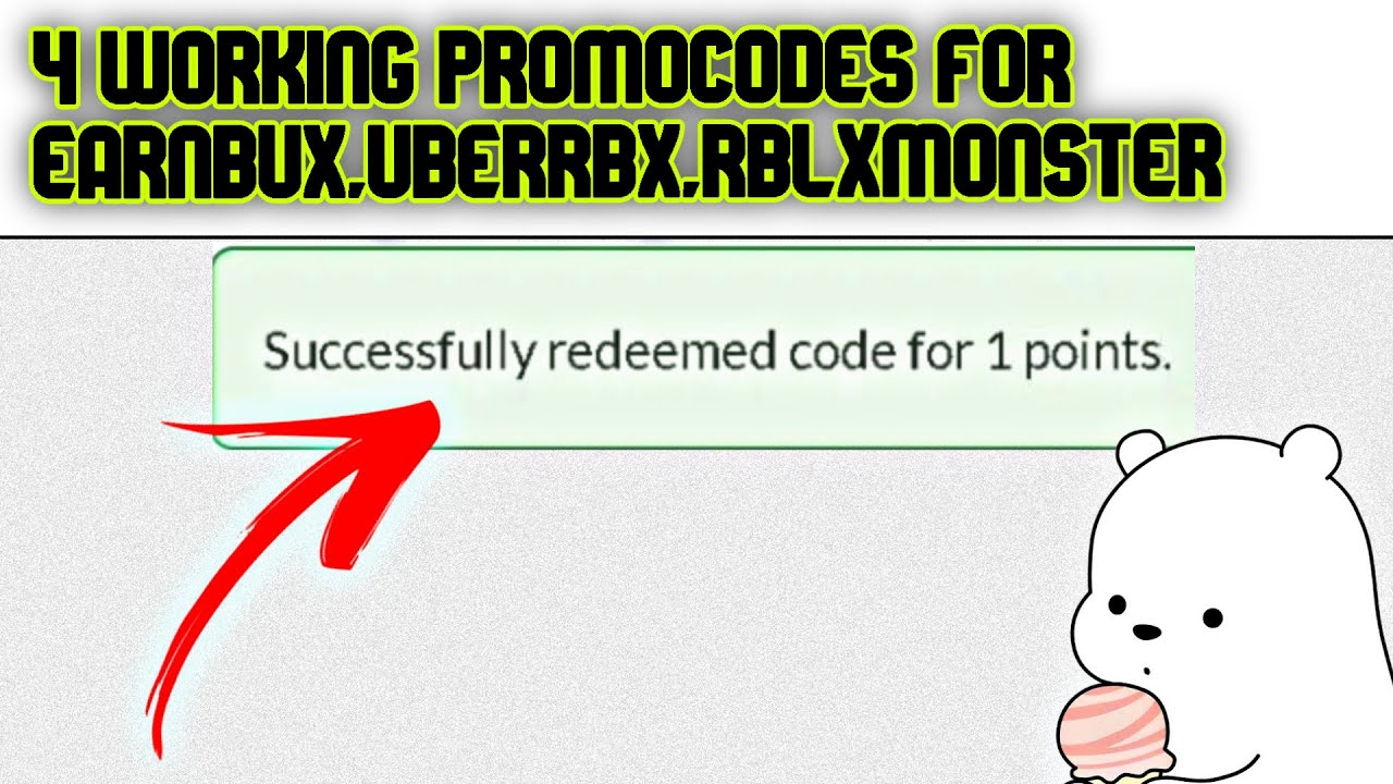4 WORKING PROMOCODES FOR EARNBUX,UBERRBX,RBLXMONSTER 2/10/2021