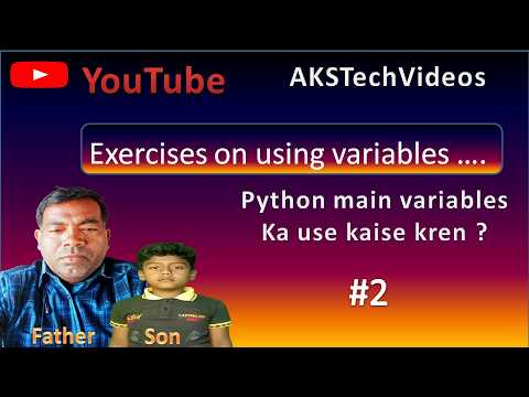 Using variables in python Exercise -2 - YouTube
