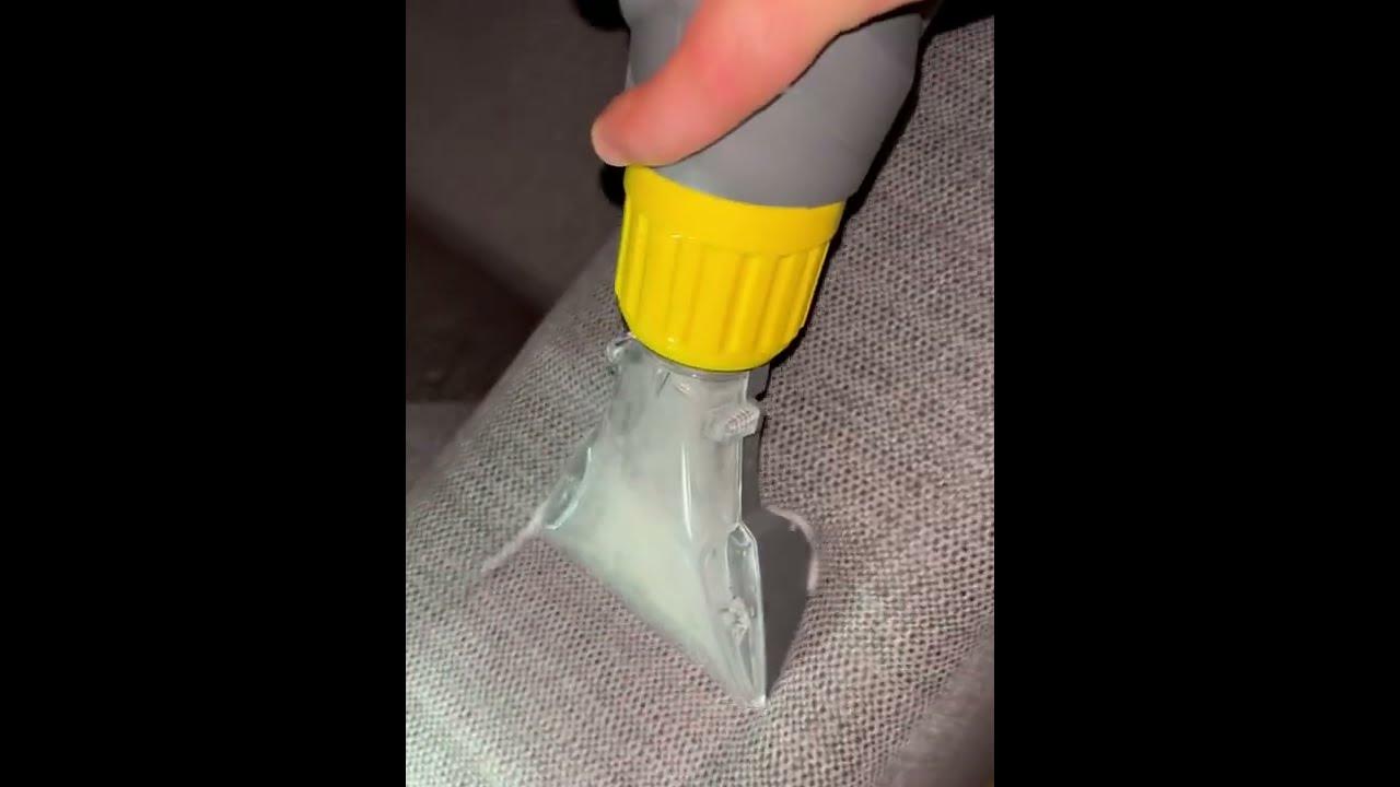 Deepcleaning A Sofa With Karcher Puzzi 10/1 (upholstery) and a steamer 