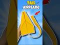 Make Tail Paper Airplane That Fly Far | Paper Plane 🤩#shorts