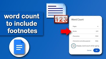 How to get word count to include footnotes in Google Docs
