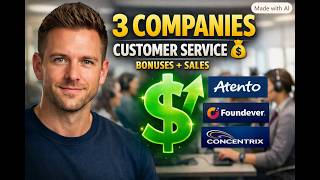 3 CUSTOMER SERVICE COMPANIES TO APPLY TO IN 2026 💰 | SALES, BONUSES & CAREER OPPORTUNITIES