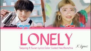 Taeyong ft. Suran Lonely Lyrics Indo Sub