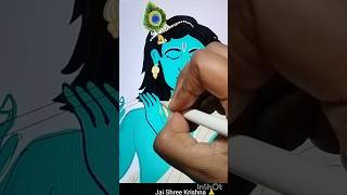 Beautiful Lord Krishna Art#shorts  #krishna #art #drawing #youtubeshorts #viralshorts