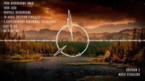 Clean Audio Spectrum Music Visualizer | After Effects template