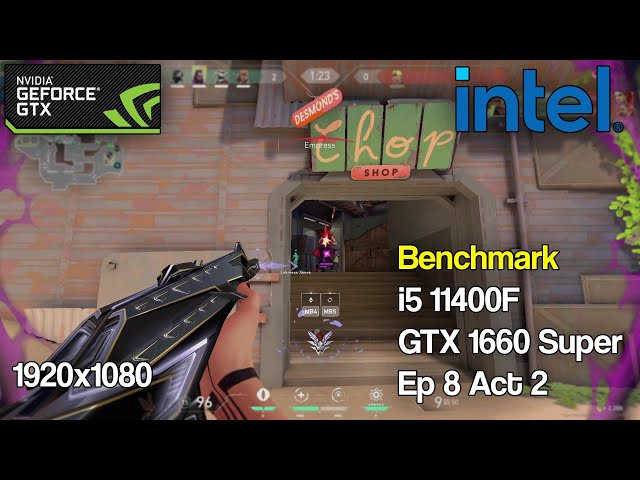 Benchmark - GTX 1660 Super + Intel i5 11400F Valorant FPS test 