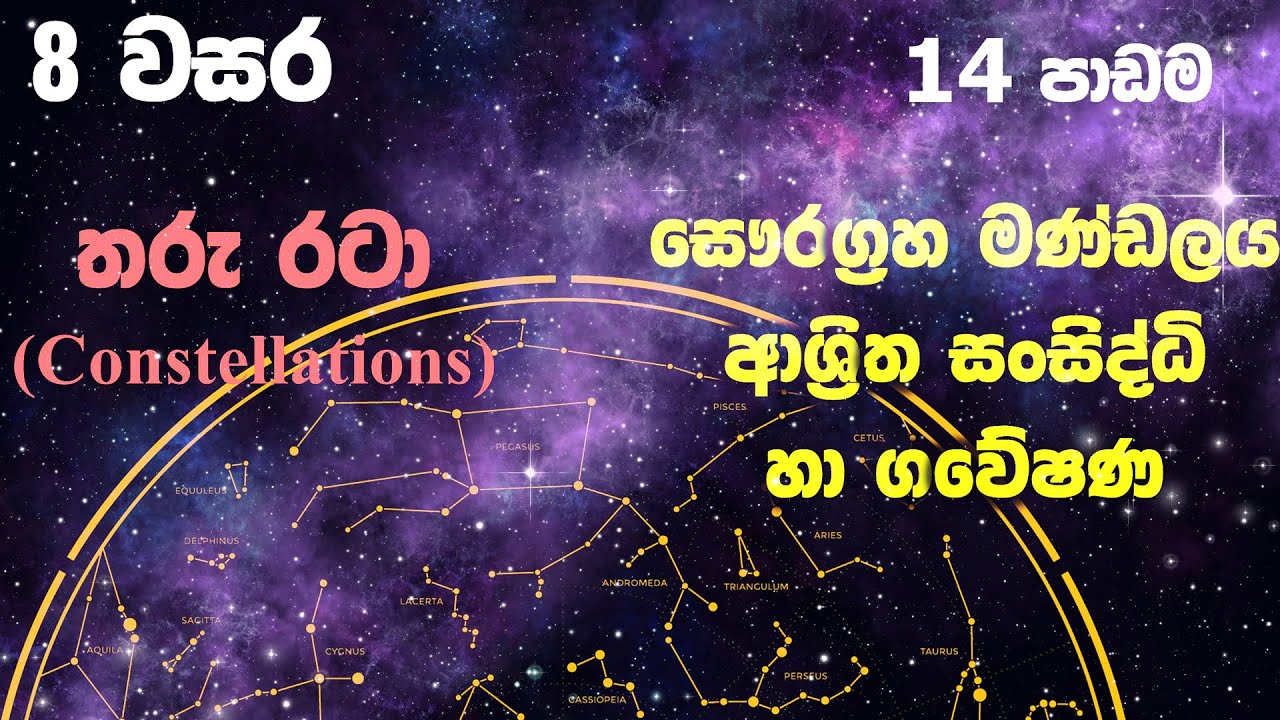 Grade 8 Science Unit 14 Part 2 | Solar System - Constellations | සෞරග්
