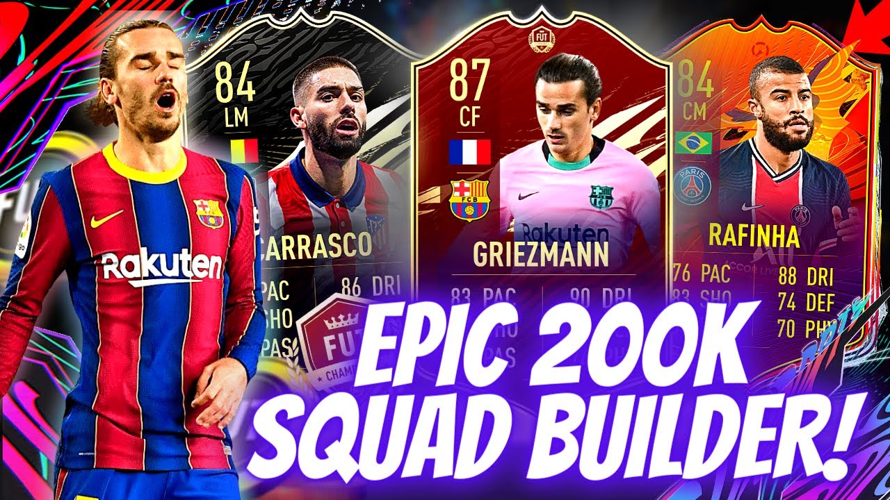 SUPER SWEATY 200K TEAM FIFA 21 (Increase Your Skill Rating)! FIFA 21 200K SQUAD BUILDER!