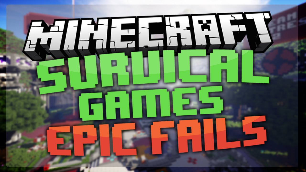 Minecraft Survival Games Epic Fail ★ اصلا عادي انا فزت - YouTube