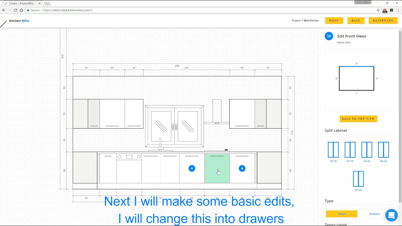 U-Shape Kitchen Generated with KitchenWhiz in UNDER 5 Minutes - YouTube