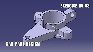 CAD Design Exercise 67 | Catia v5 tutorial exercise I Part Design | CATIA Design | Solidworks