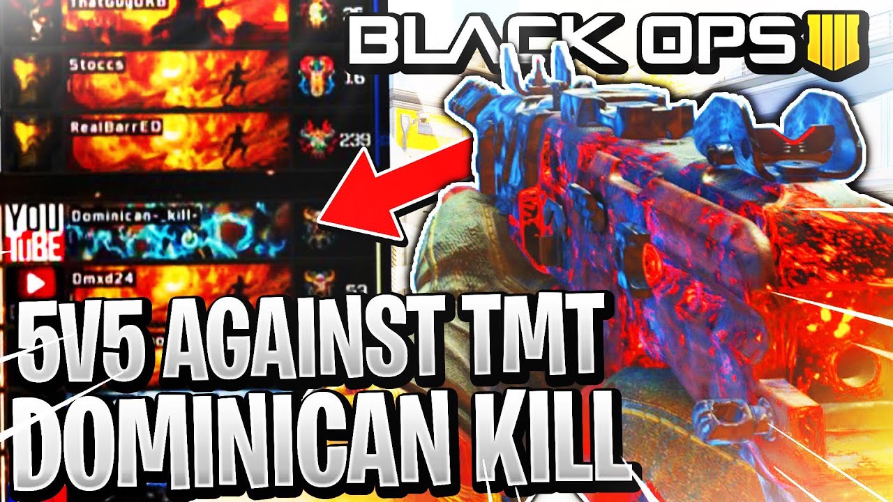 BO4 5V5 AGAINST TMT & Dominican-_kill- EXPOSED ! PLAYING WITH RealBarrED ! SUPPRESSED SAUG STAR !!!