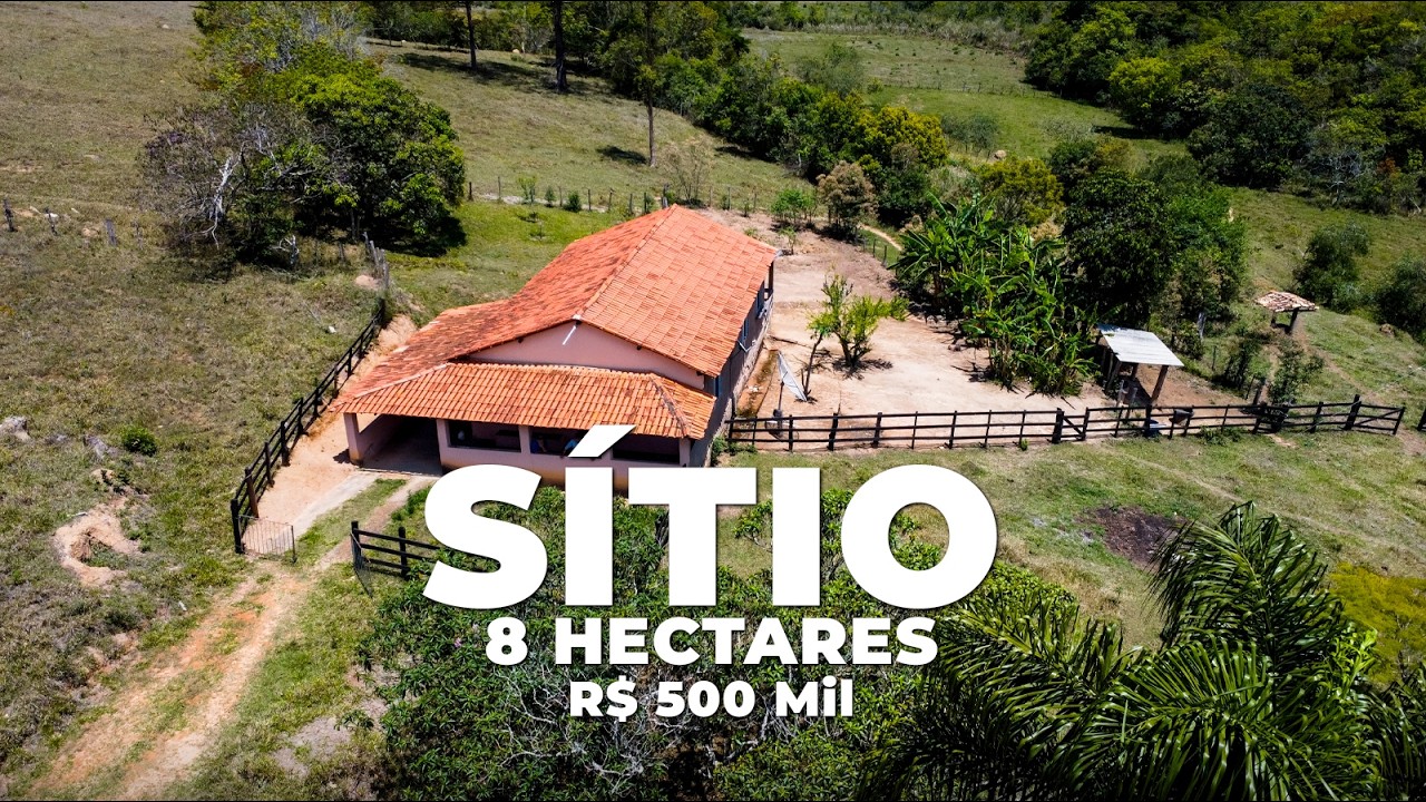 SÍTIO 8 HECTARES COM CASA, ESTRUTURA PARA PECUÁRIA E FÁCIL ACESSO | R$ 500 MIL