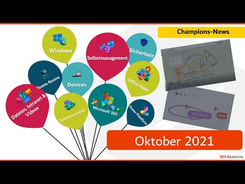 📣 Microsoft 365 - Neuigkeiten Oktober 2021 - 40 Whiteboard-Vorlagen  und Collaborative Cursors