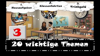 Mündliche Prüfung | B2 Telc | die Diskussion | Klassenfahrten, Hausaufgaben & Trinkgeld