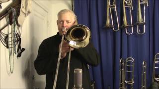Bach 12GLT v. S.E. Shires 2G T00NLW Trombone Play Test