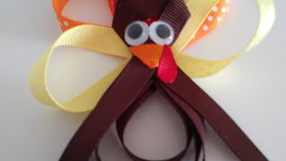 Turkey Sculpture. How to make a turkey. Como hacer un pavo en cinta gros. Para headbands. Turkey Sculpture. How to make a turkey. Como hacer un pavo en cinta gros. Para headbands.