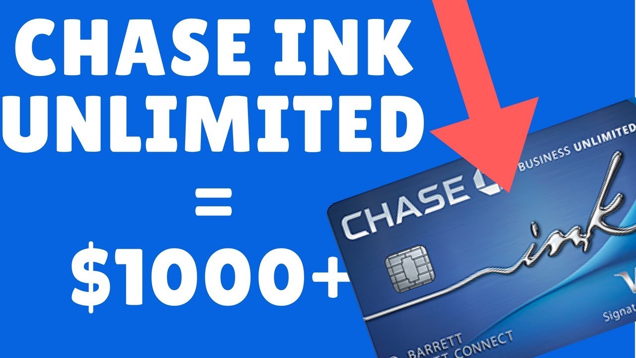 Chase Ink Unlimited Offers More Than 500 Sign Up Bonus Chase Ink