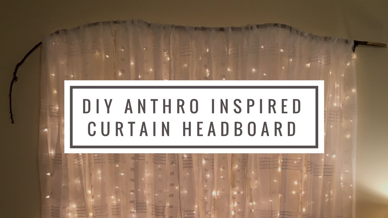 Light Curtain Headboard Easy Diy Youtube