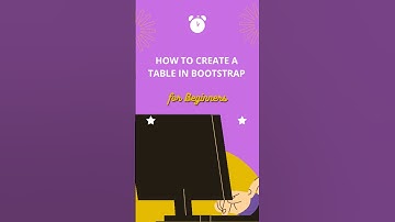 How to create a responsive table in Bootstrap HTML + CSSBootstrap #HTML #CSS #WebDevelopment