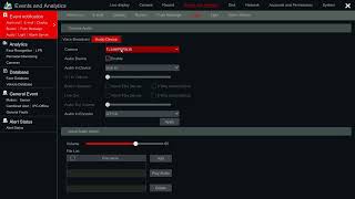NVR v1.4.6 IPC AUDIO VOLUME SETTINGS